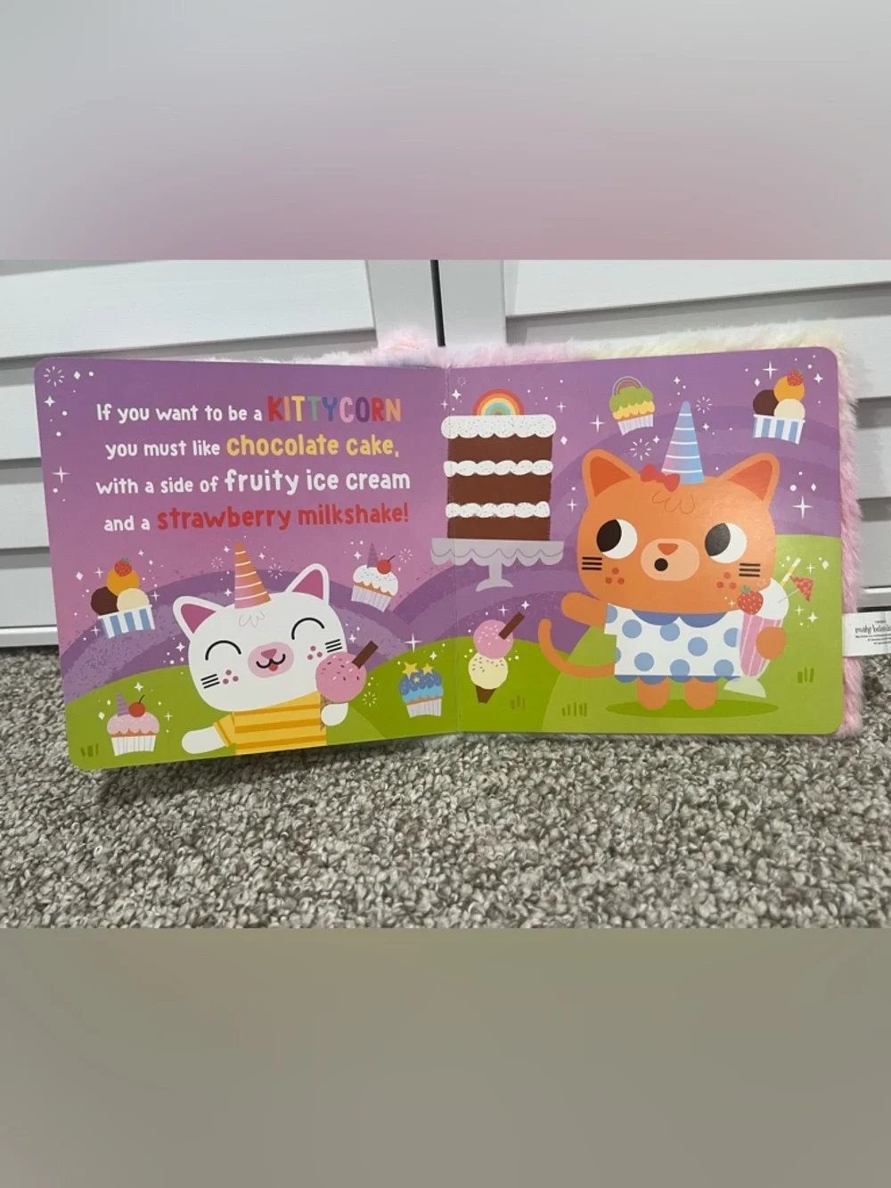 Kittycorn Plush Storybook Unicorn Cat Kids Book Soft Fuzzy Toy